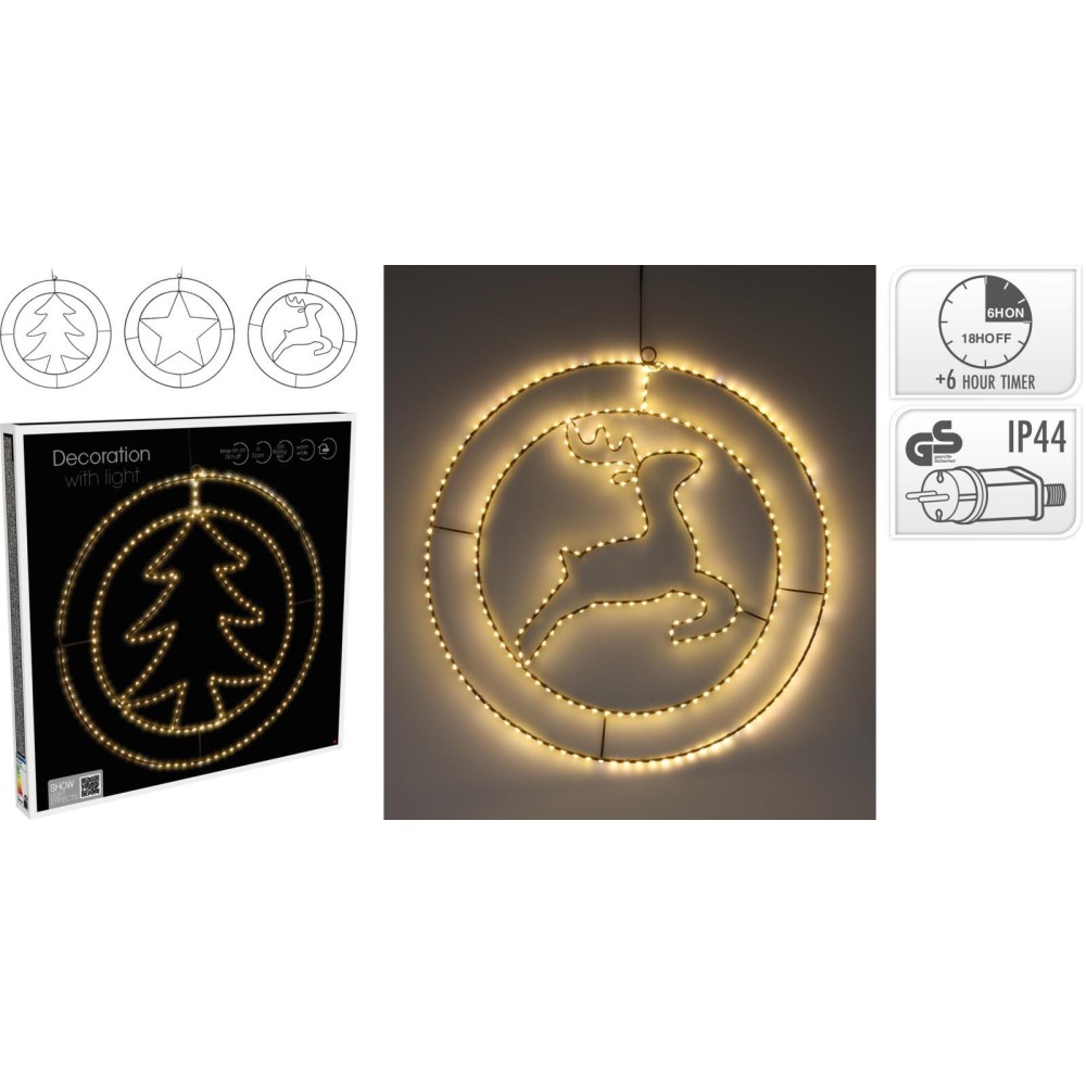 DECO NATALE D52 350LED 3ASS